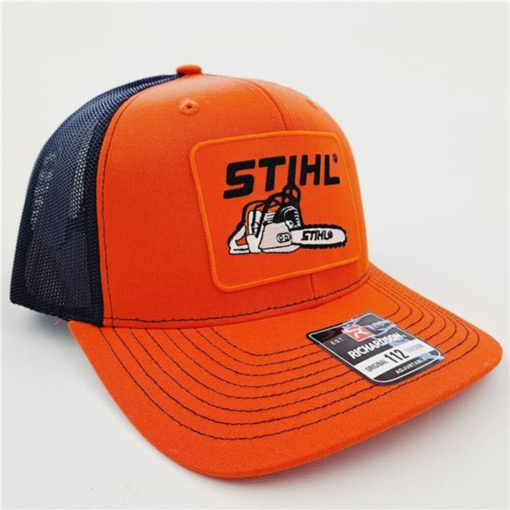 Retro 80s Stihl Embroidered Patch Hat Cap Vintage Trucker Richardson Snapback - Picture 3 of 4